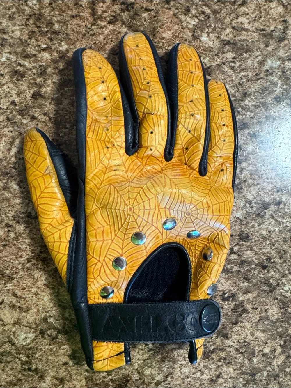 Axel Co. Spider Web Motorcycle Gloves